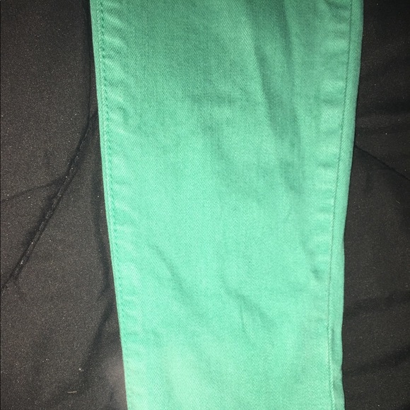 Green Fitted Jeans Size 5 - Picture 5 of 7